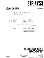 Sony STR-AV53 - Service Manual 